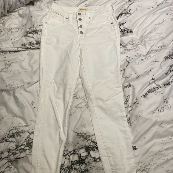 Madewell White Jeans 10" High Rise Skinny NWOT - Picture 2 of 6